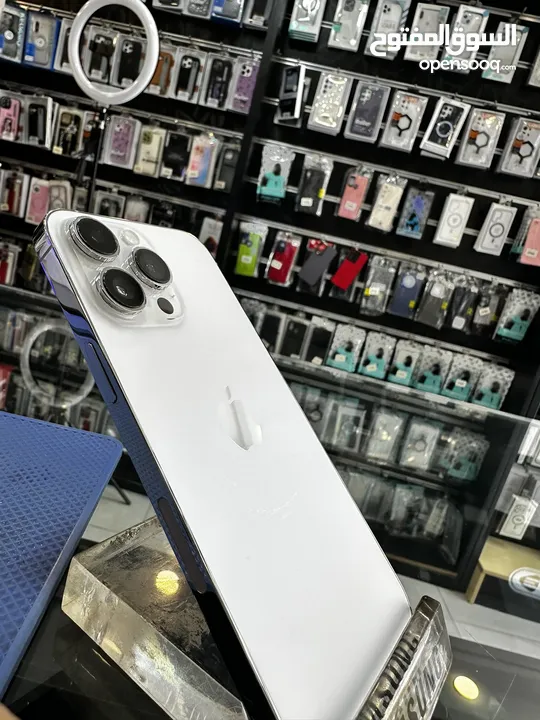 iPhone 14 Pro Max 256GB بطارية 87% وكالة الجهاز مش مفتوح ولا مغير فيه اشي الجهاز مكفول متوفر توصيل