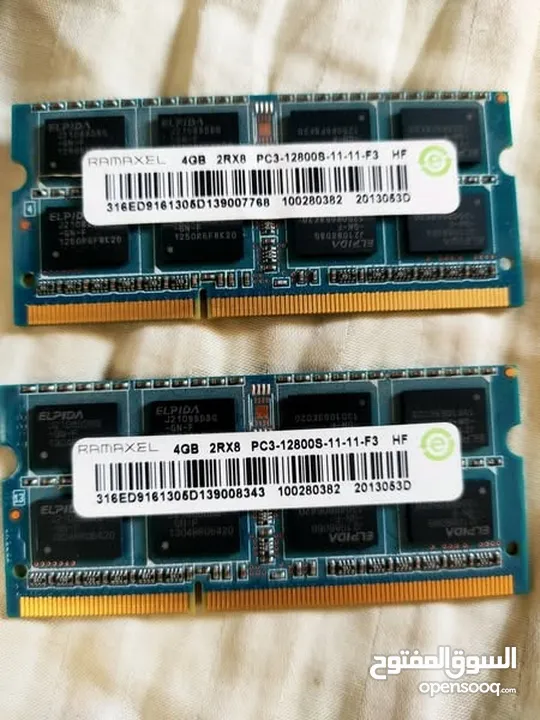 رام لابتوب ddr3 حجم 8جيجا ram دي دي ار 3
