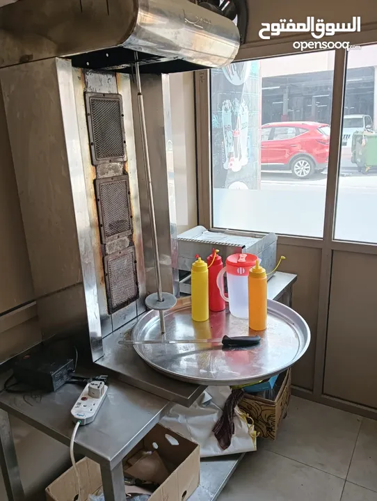Shawarma machine full out door