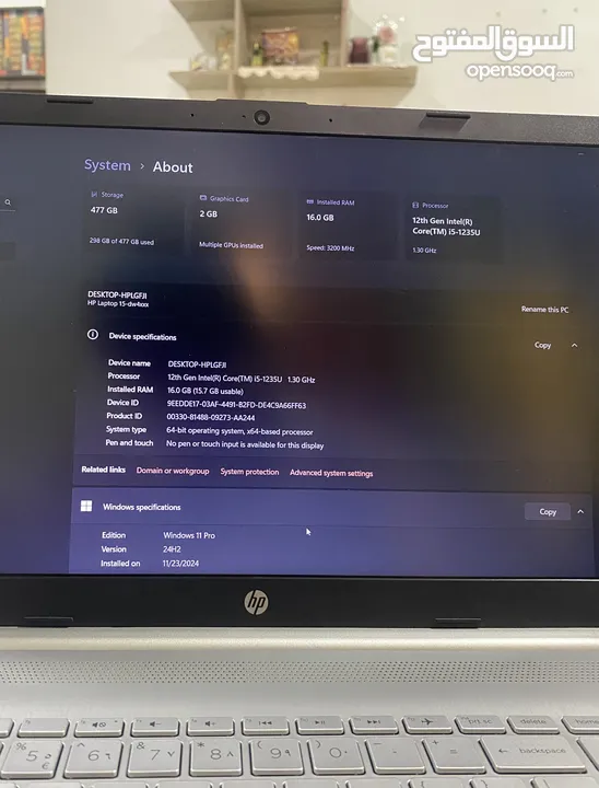 لابتوب hp مستعمل