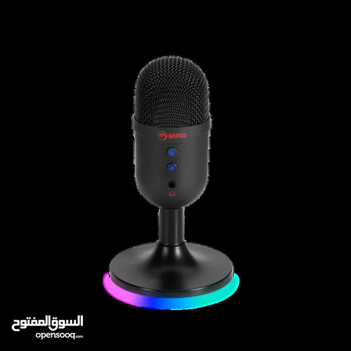 MIC-06 انفجار 40 ميكروفون آر جي بي وصلة USB وتشغيلها لسهولة الاستخدام تأثير إضاءة RGB،