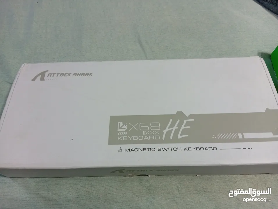 موجود كيبورد اتاك شارك مغناطيسي x68heمع ماوس ريزر جداد