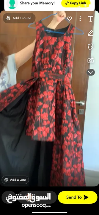 فستان ماركة Bebe للبيع ملبوس مره واحده يعتبر فستان بدله ناعمه