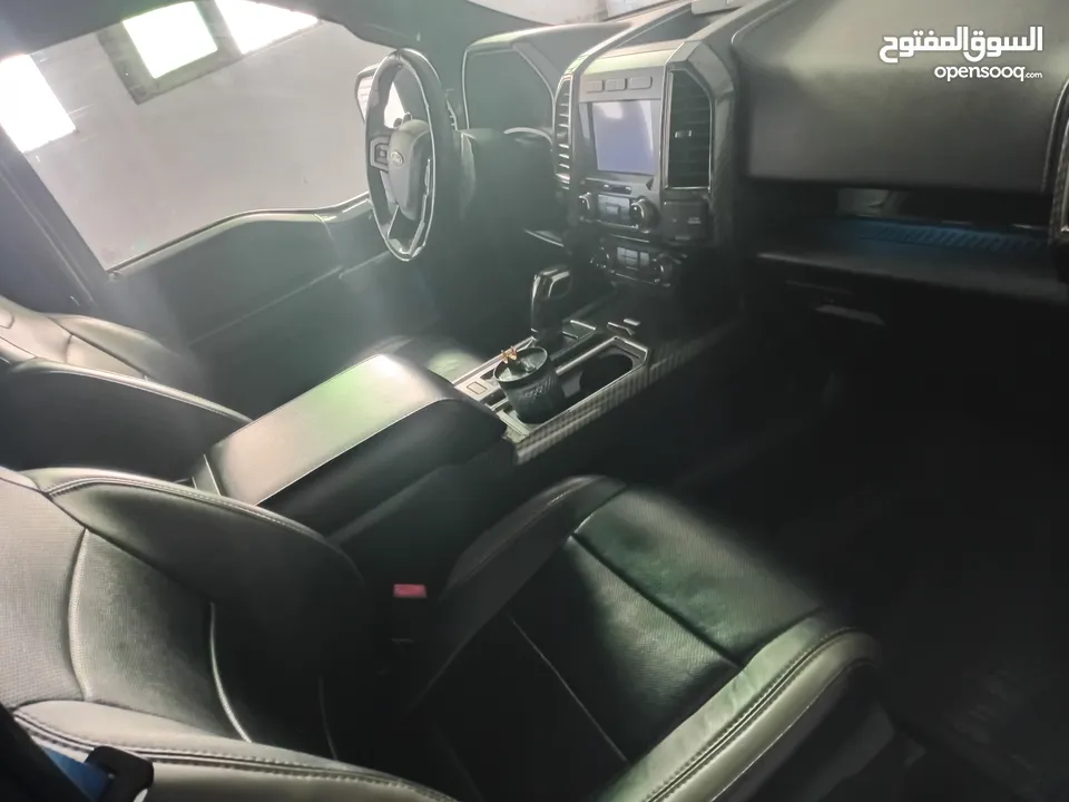 فورد رابتر أصلي للبيع للجادين فقط بسعر مناسب  F150  2018 أزرق جنط بي دلك فل بنوراما