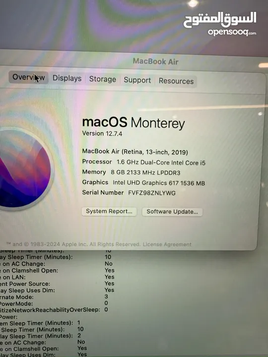 MacBook Air 13”  i5  RAM 8GB  SSD 128GB
