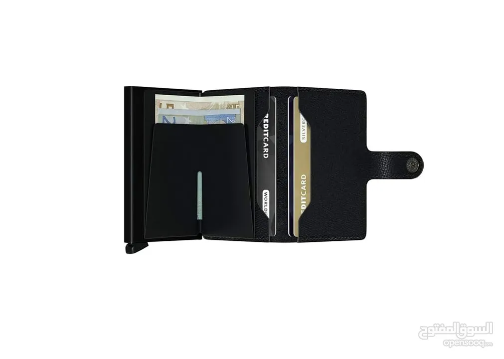 Secrid Miniwallet Crisple Black محفظة