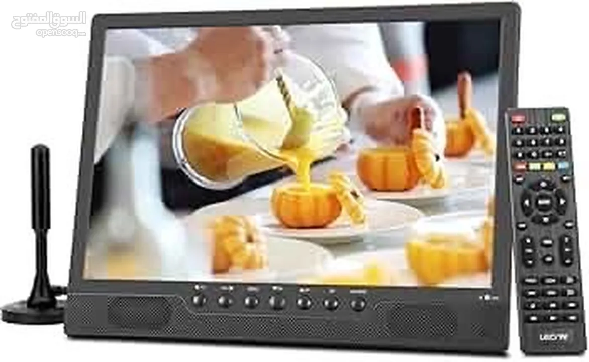•شاشة 14.1 بوصة – تلفزيون LED مزود بشاشة عالية الجودة 1366 × 768 مع وضوح ممتاز وألوان مشبعة،