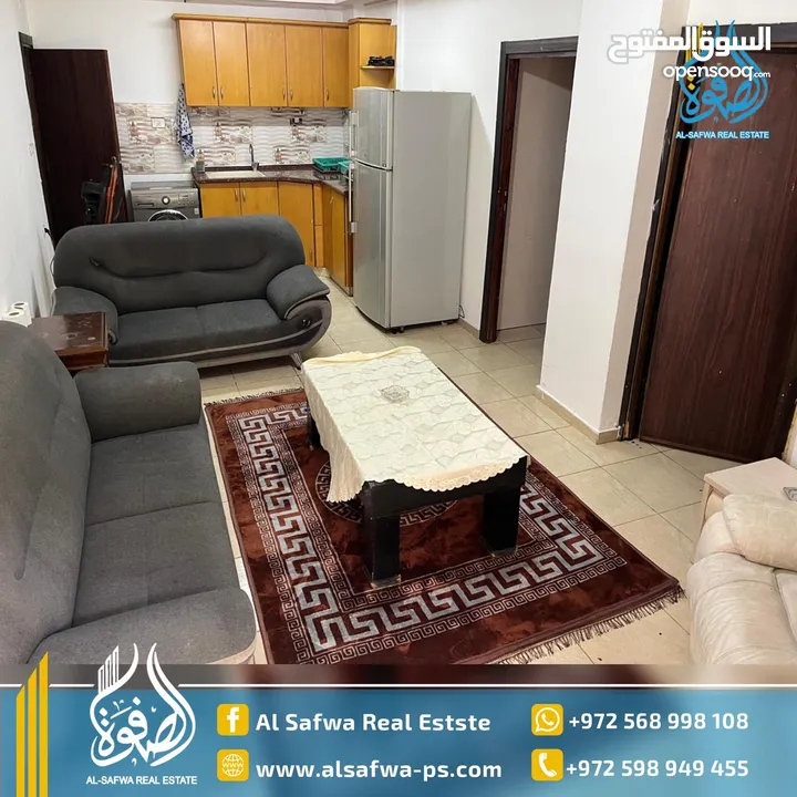 استديو غرفتين مفروش للايجار عين منجد قرب مشتل ابو شوشه