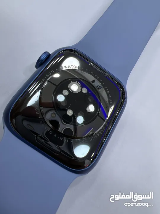 Used Apple Watch Series 7 (41mm) ساعة ايفون الاصدار السابع مستعملة بحالة ممتازة  مغيرلها بطارية اصلي