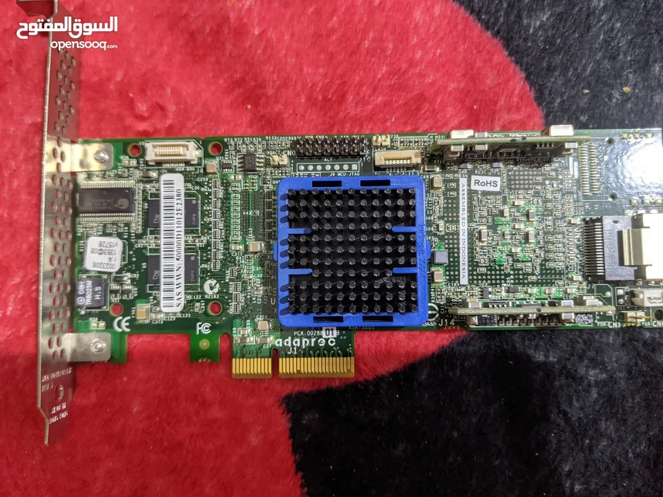 Adaptec PCIe SATA Raid Controller Card كرت ساتا للسيرفرات