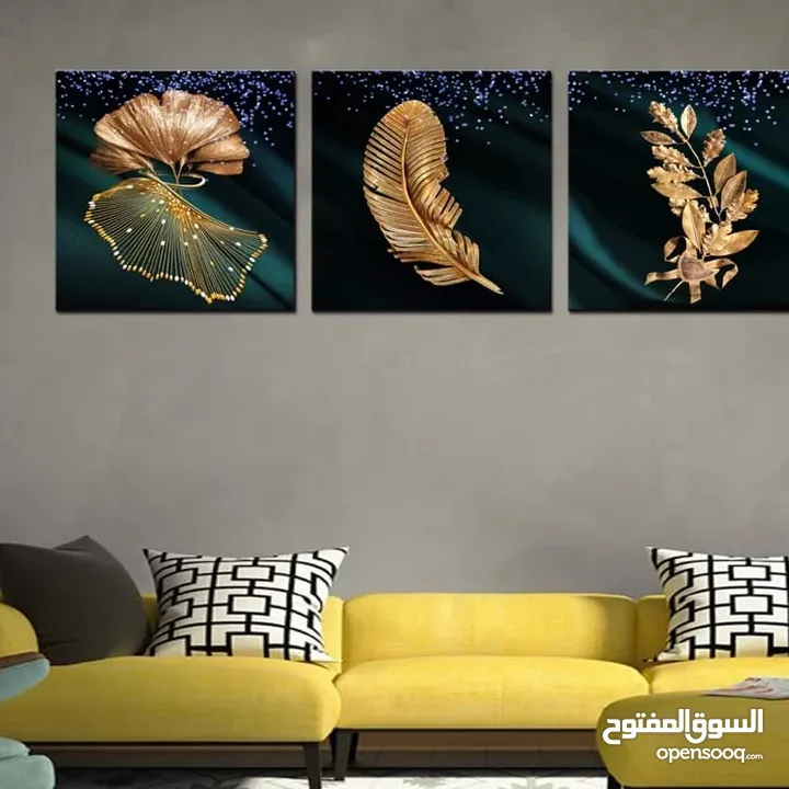 ساعات حائط 3d او لوحات إسلامية او لوحات فنية بعده نماذج و الألوان