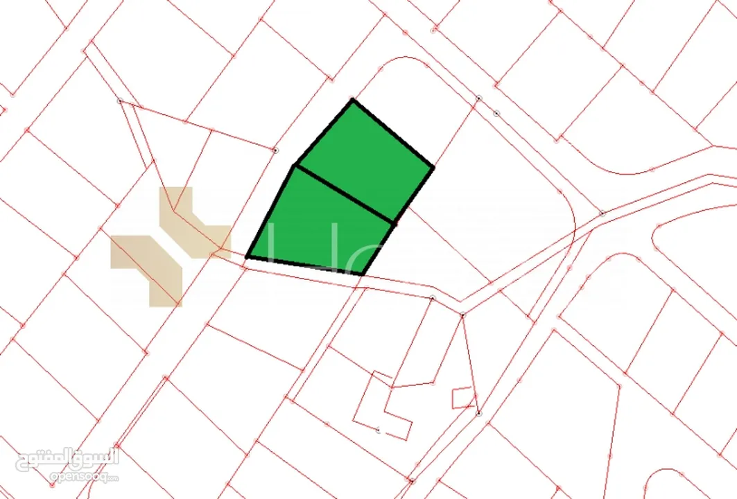 ارضين سكنية تصلح لبناء اسكان للبيع في عمان - حي الصحابة  بمساحة 1640 م
