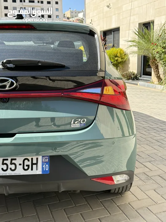 هونداي i20 ترخيص 2023 محرك 1000 بنزين/بطاريه مساعده 48v جير أوتوماتيك