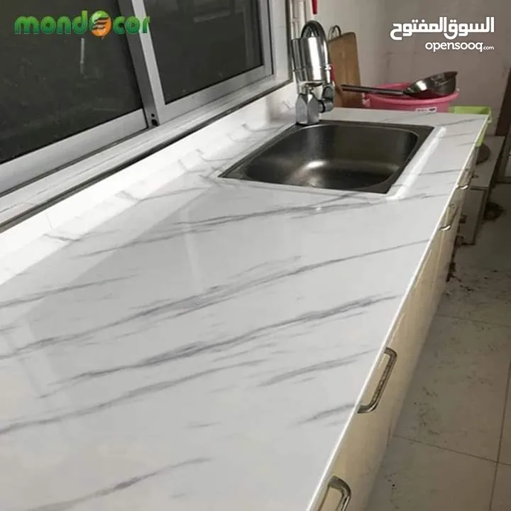 رول رخامي لاصق ضد الماء والحرارة للطلب ع الواتس  الصور المعروضة من زباين    يصلح على جدارن