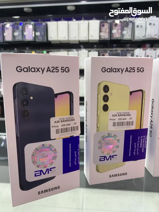 Samsung galaxy A25 5G ( 256 GB / 8GB جديد مسكر بالكرتونة (