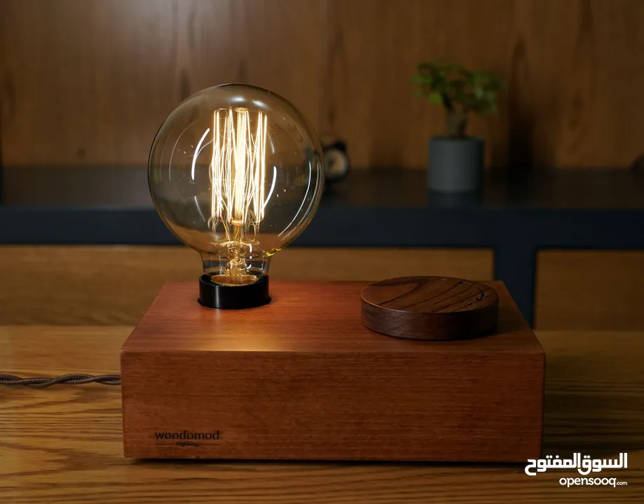 wooden modern desk lamp