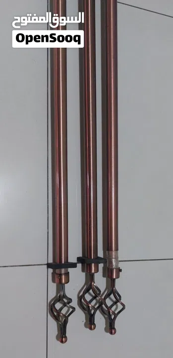 Set of 3 Expandable Curtain Rods