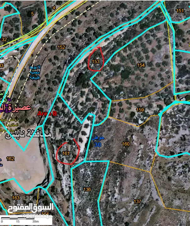 ارض 6 دونم  للبيع عصيرة الشمالية بسعر مغري كوشان نظيف