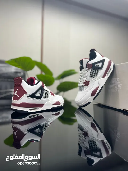 Jordan 4  الجديد الحصري  طبي  الراحة والمتعة كوالتي  ألوان مميزه   امشي براحتك 45-40 اجعل يومك كله ح