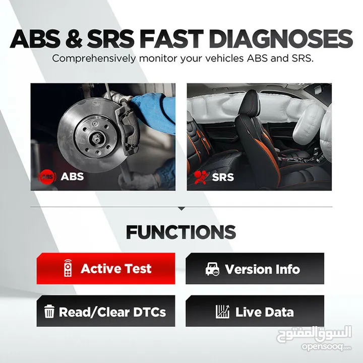 LAUNCH CR629 Engine ABS SRS Oil SAS BMS