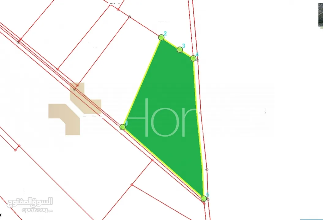 ارض للبيع على شارعين في ناعور - ام البساتين بمساحة 14,100م