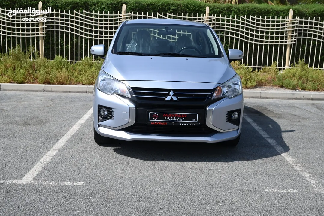 0% DP - ORINGINAL PAINT - MITSUBISHI ATTRAGE 2021 - LOW MILEAGE - GCC SPECS - FIRST OWNER