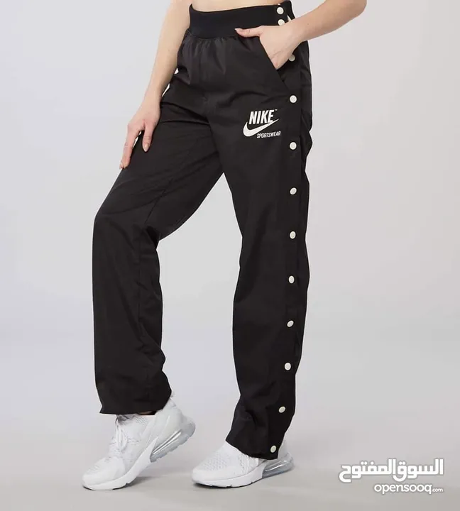 Original Nike Black Popper Pants - L