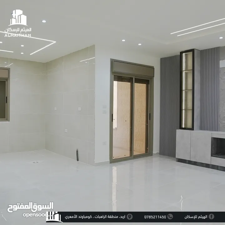 شقق فاخرة للبيع في محافظة اربد منطقة الراهبات ( اسكانات الهيثم ) تشطيبات مميزة و مساحات مختلفة