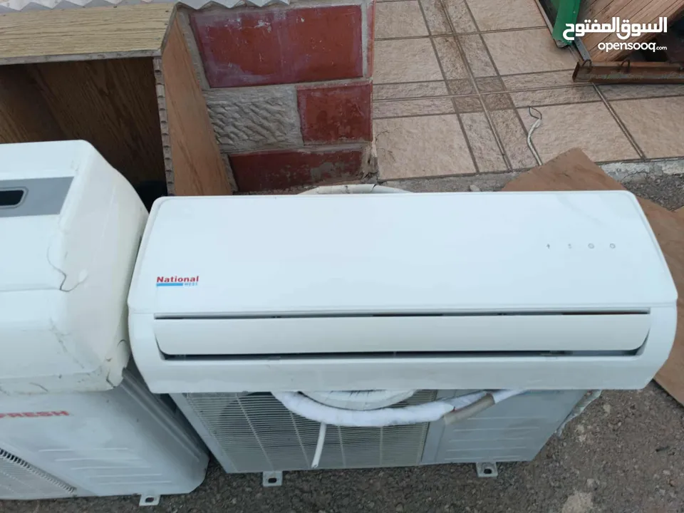 مكيفات مستعمله عاديه السعر شامل التركيب  حبه  2 طن ( فرش ) + حبه 1 طن (ناشونال وست)