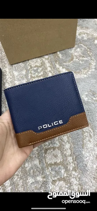محفظة بوليس الايطالية - جديدة بالكرتون Police luxury wallet