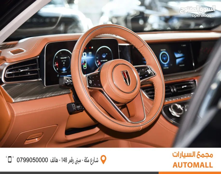 هونشي H9 مايلد هايبرد وارد وكفالة الوكالة 2023 Hongqi H9 45TD Mild Hybrid
