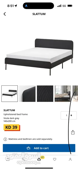 Bed and mattress brand new سرير و مرتبة جديد