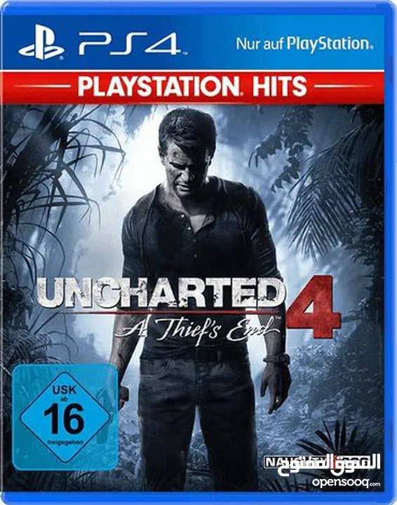 ps4 uncharted 4 للبيع دسكة نظيفه