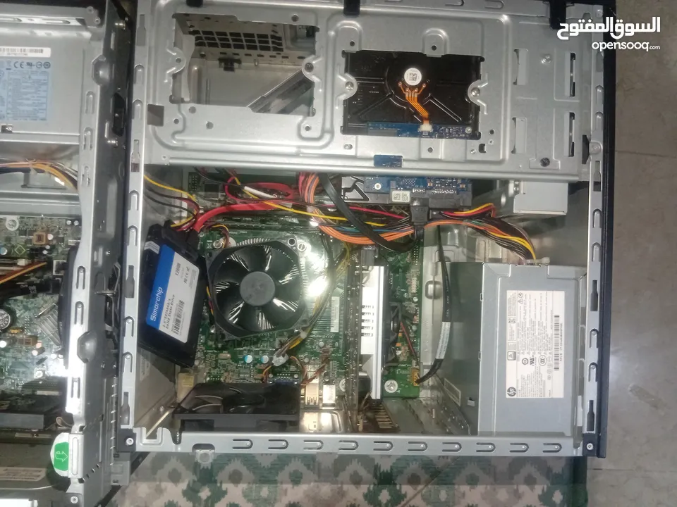 كمبيوتر hp عدد اثنين icore5 جيل رابع بحاله ممتازه ومواصفات جيده بس ب220  دينار الوقع بلوصف