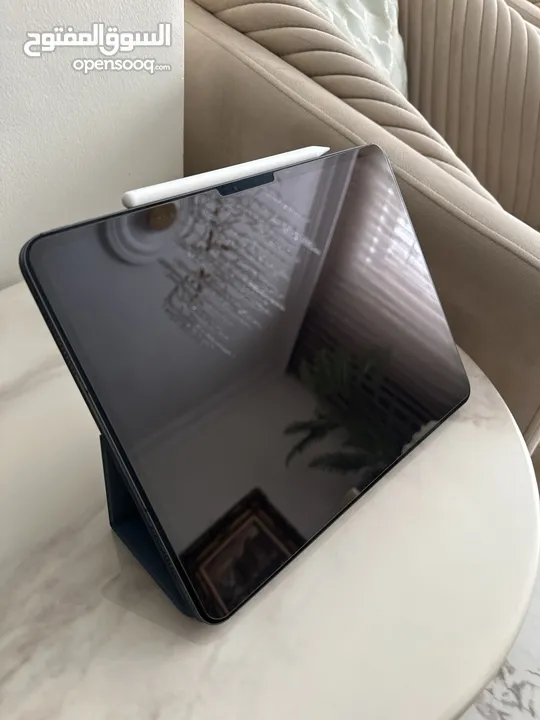 iPad Pro M4 شاشة 13 + كفالة + قلم جديد + كفر اصلي