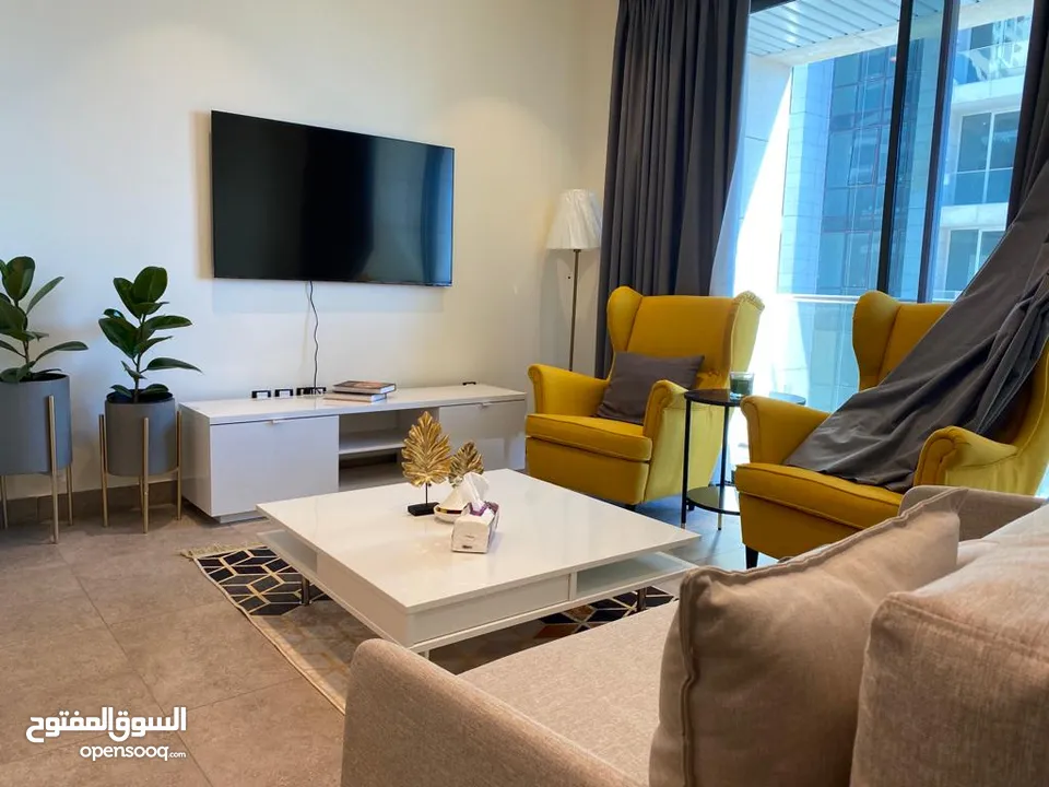 Luxury furnished apartment for rent in Damac Abdali Tower. Amman Boulevard 212