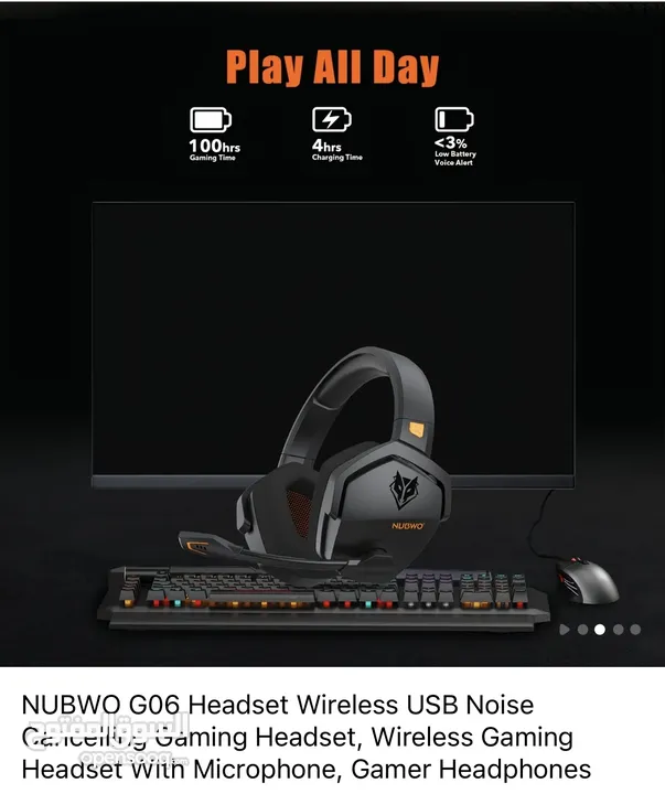 NUBWO gaming headset