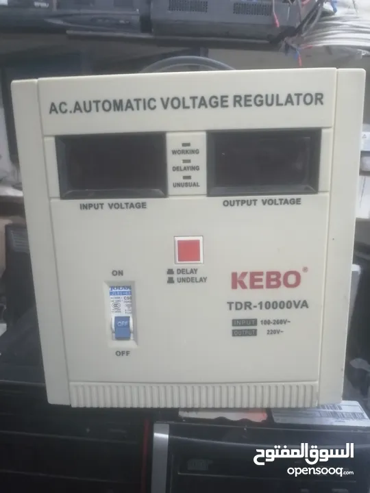 منظم كهربائي بقدرة 10000ك وات للمنزل او لاجهزة الكندشن voltage regulator شبه جديد