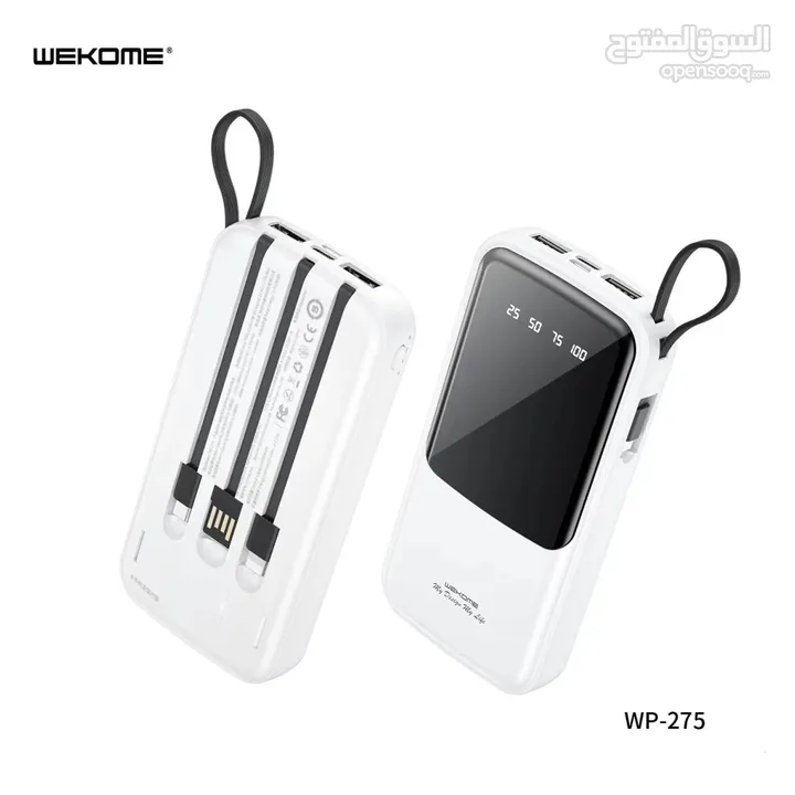 Wekome WP-275 4-in-1 1000mAh Digital Display Power Bank/ شاحن محمول