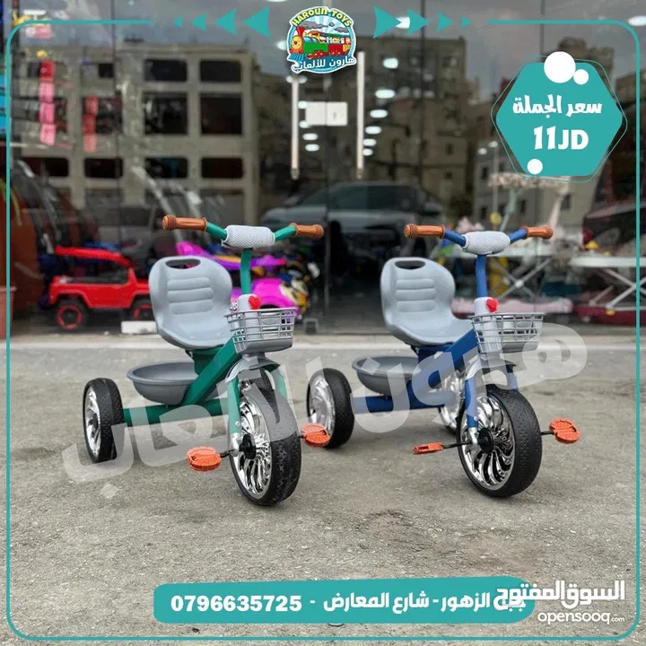 بسكالت 3 عجال نخب اول مفاصل حديد تناسب من عمر 2 الي 7 حسب حجم الطفل