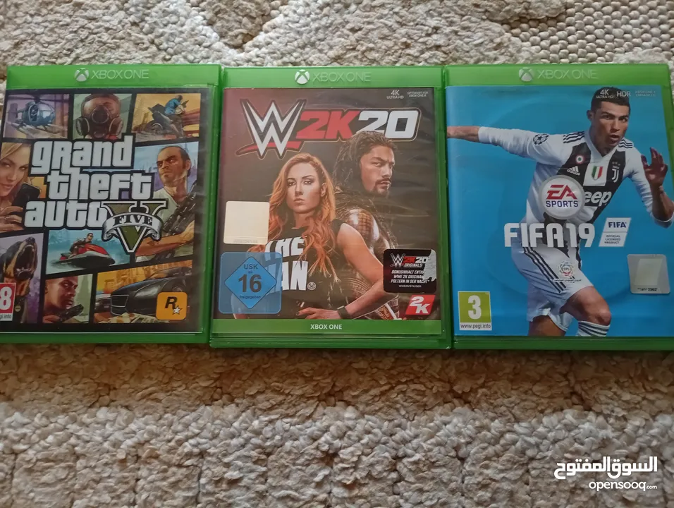اقراص XBOX one  ،GTAوFIFAو2K20
