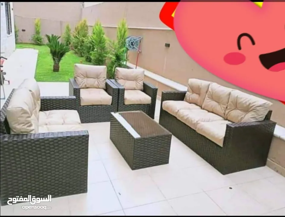 عروض على أطقم رتان الخماسي فقط 1115 شامل التوصيل داخل عمان والزرقاء