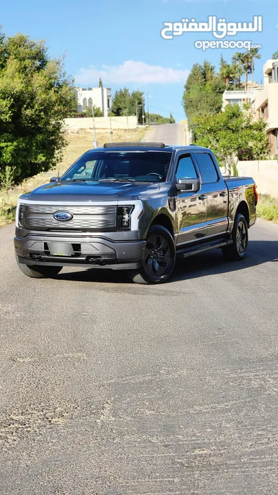 f150 lightning 2022 lariat fully loaded فحص كامل