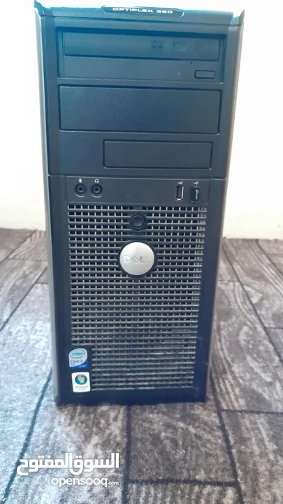 كمبيوتر نوع dell  4GB RAM Core i2المعالج 128 ssd  260GB مع شاشة وكيبورد وماوس