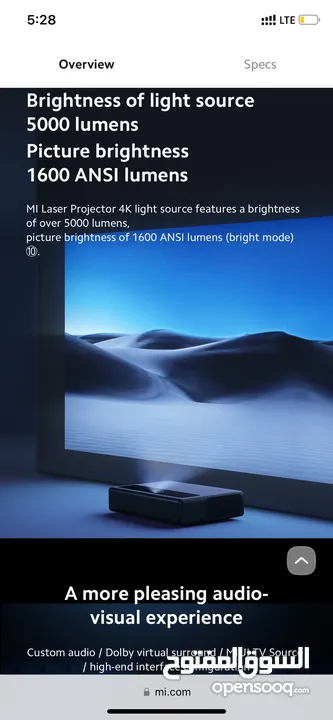 Xiaomi Mi 4K 150 "Laser Projector