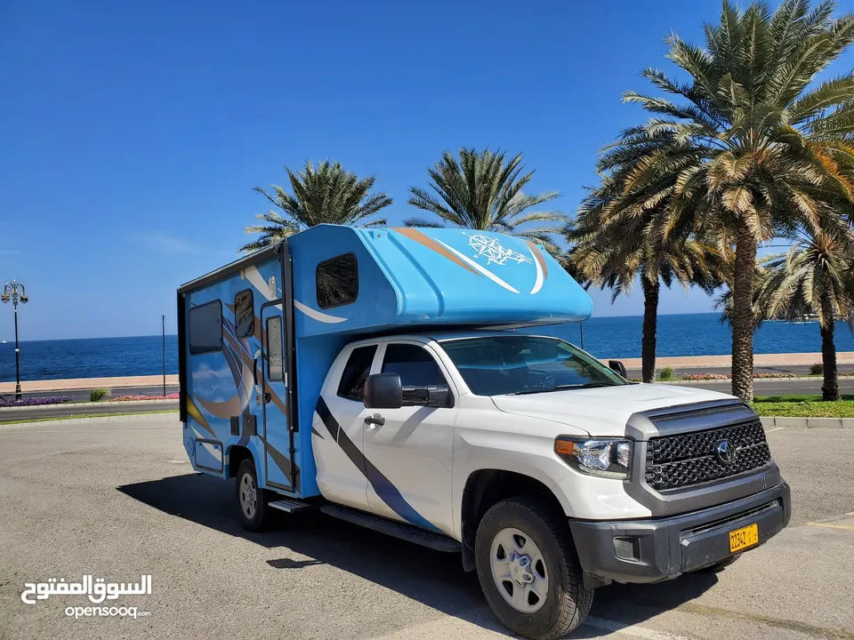 Toyota Tundra 4x4 Caravan Motorhome Toyhauler. كرفان تويوتا تندرا 4x4