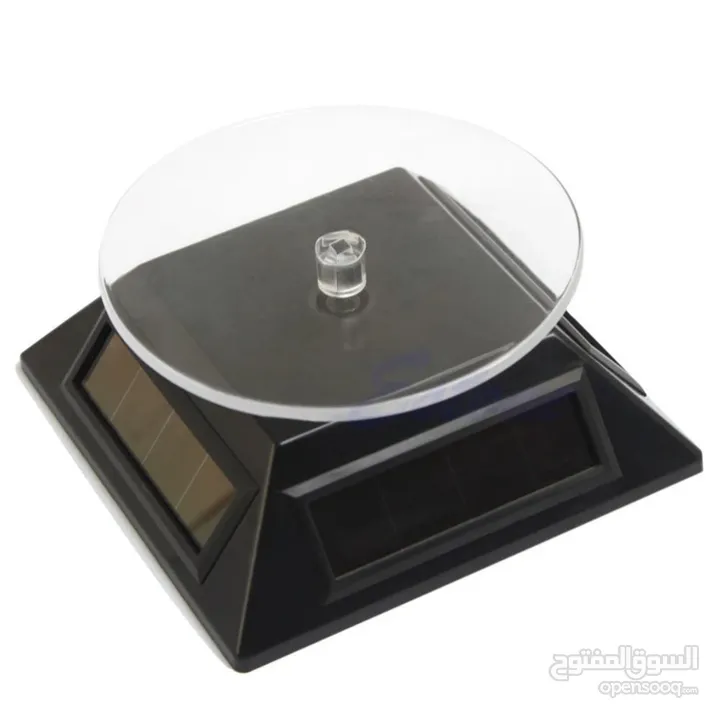 Solar Display Stand, Solar Showcase 360 Degrees Turntable Rotating