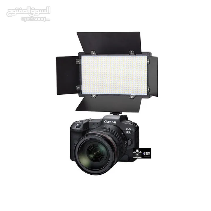 اضاءة تصوير مع شاحن وبطاريات عدد 2  LED-600 LED Light Panel Bi-Color 3200-5600k Video Light