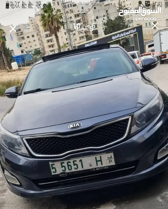 .كيا اوبتيما 2014 فل اضافات كاش 38000 الف كاش امكانيه البدل على كيا فورتي امكانية التقسيط  دفعه 15ال