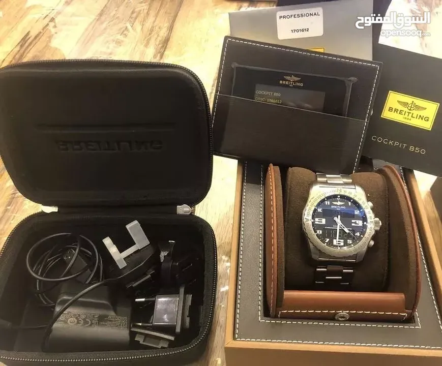 Breitling Cockpit B50 Professional EB5010 Black Dial Titanium full set box paper